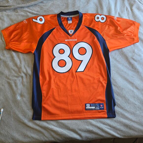 Signed Daniel Graham #89 Denver Broncos NFL Reebok Jersey Size 50 (Large) - Picture 1 of 10